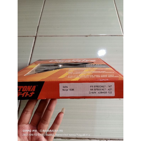 GEAR SET DAYTONA RACING ULTRA DRIVE KAWASAKI NINJA R 150