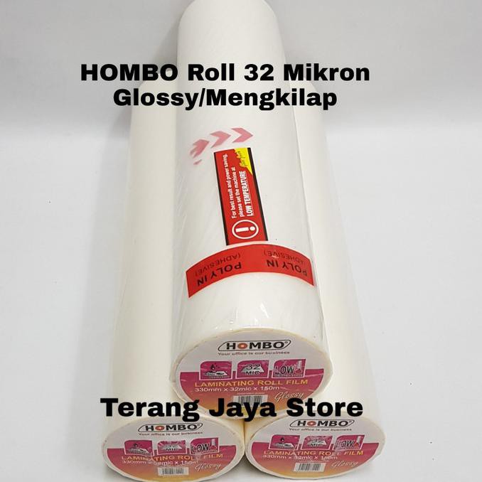 

Hombo Plastik Laminating Roll Glossy A3 32mikron Laminating Roll Film