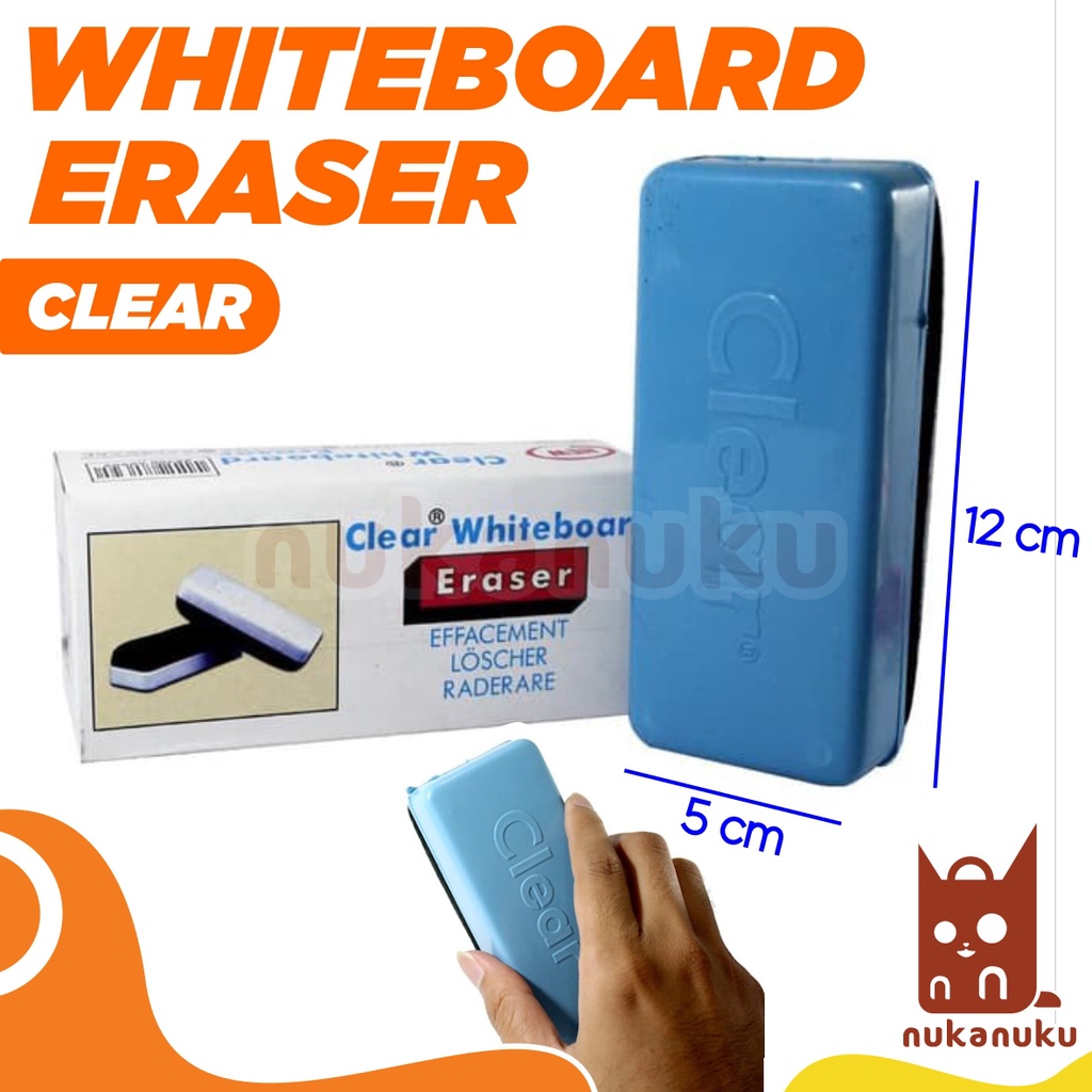

NUKANUKU Penghapus Papan Tulis / Penghapus Papan Tulis Putih / Whiteboard Eraser / Whiteboard Clear / Board Eraser