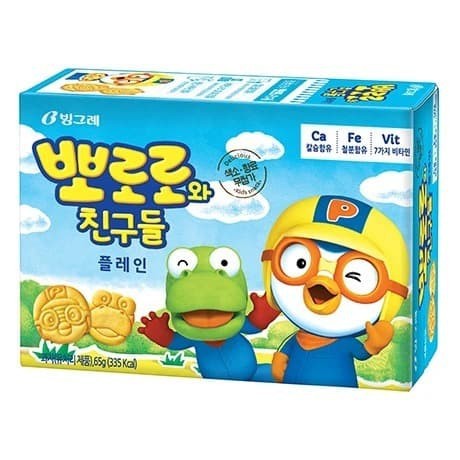 

BINGGRAE PORORO & FRIENDS BISCUIT PLAIN 65G