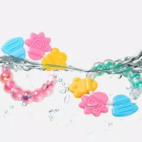 OSM - M626 Mainan Rattle Genggam Bayi Gigitan Empeng Buah Plastik / Teether Gelatin / Gigitan Bayi-5