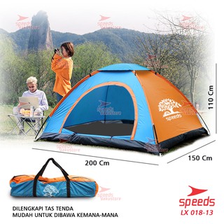 Tenda Camping Kapasitas Luas 2 Orang Tenda Gunung Camo