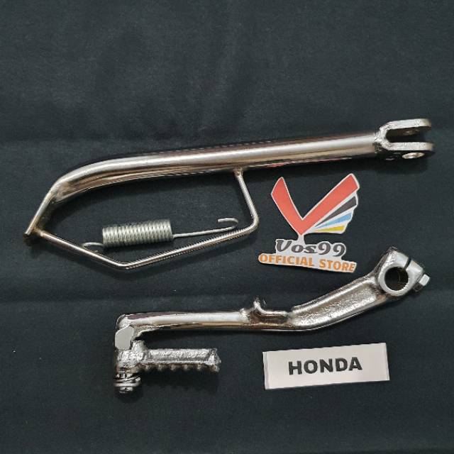 PAKET Standar Samping Crome Ring 14/17 Plus Engkolan Crome Honda Beat Vario Scoopy