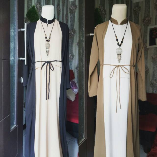 Gamis Crepe Two Tone