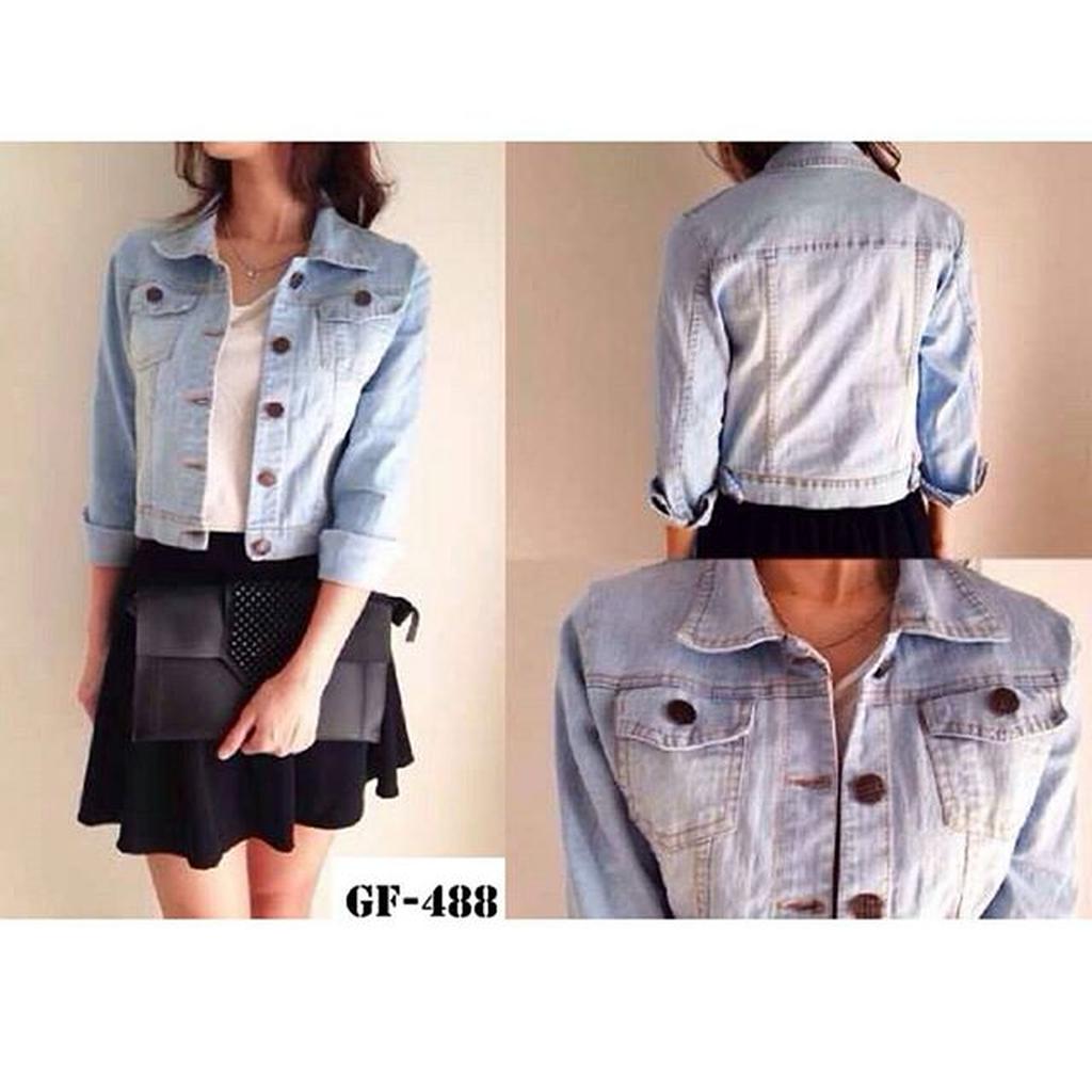 GFS JAKET  JEANS  BIRUMUDA Shopee Indonesia