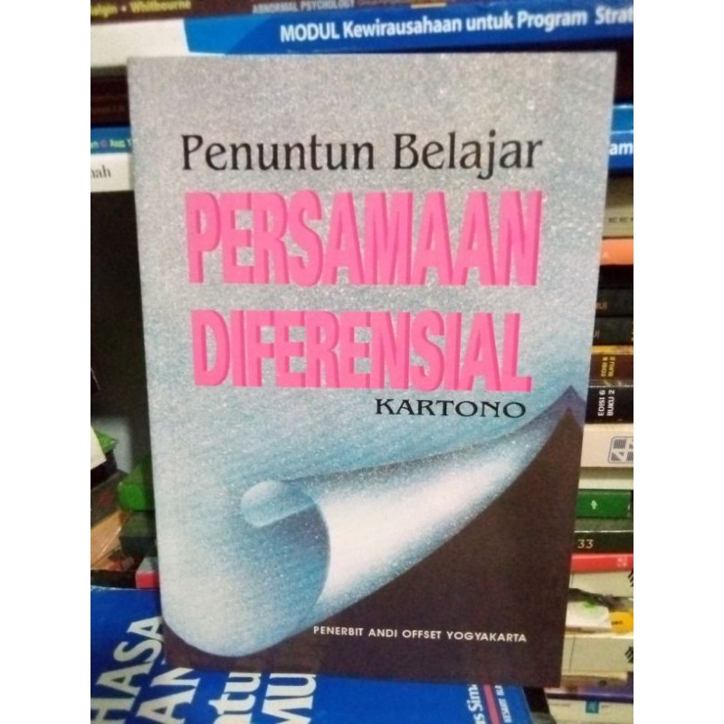 Jual Penuntun Belajar PERSAMAAN DIFERENSIAL | Shopee Indonesia