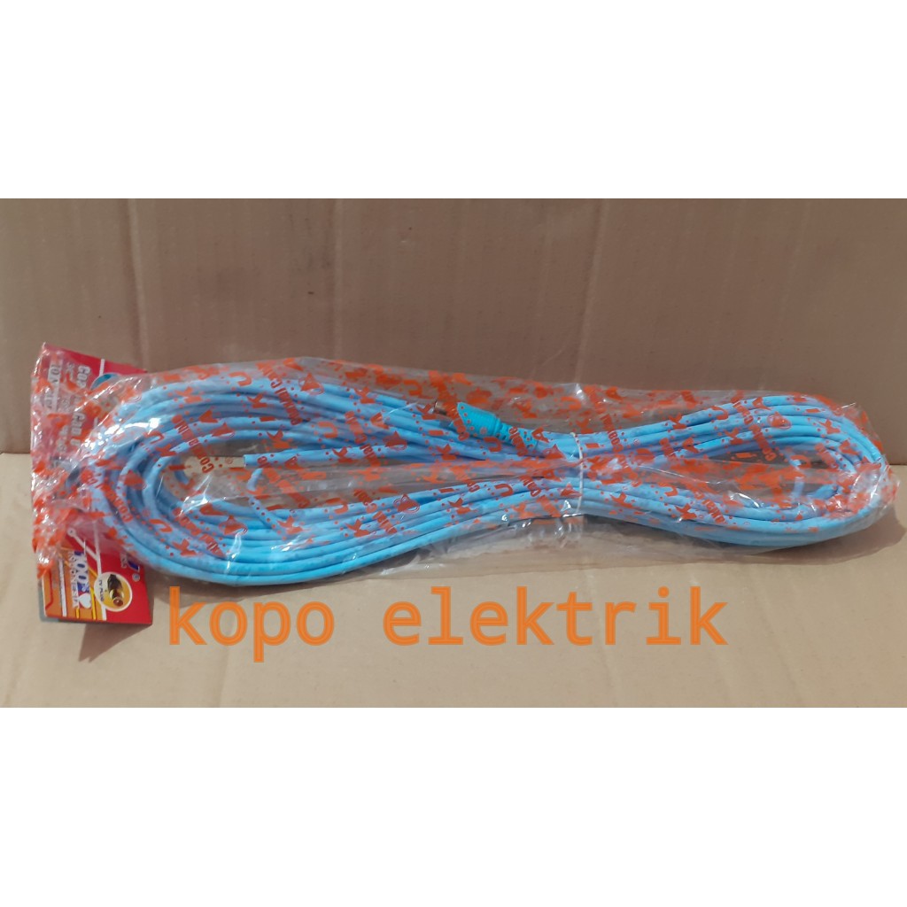 Kabel Antena 3C panjang 10 Meter rana biru