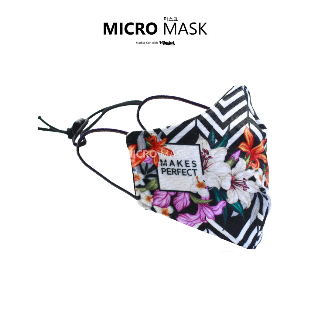 Masker untuk Anak Sekolah Micro Masker Mask Kids School-MaskerBunda Flowercr