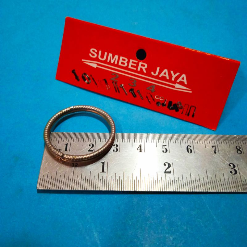 RING GANTUNGAN KUNCI DIAMETER 2,5cm BULAT ISI 6 PCS TERMURAH