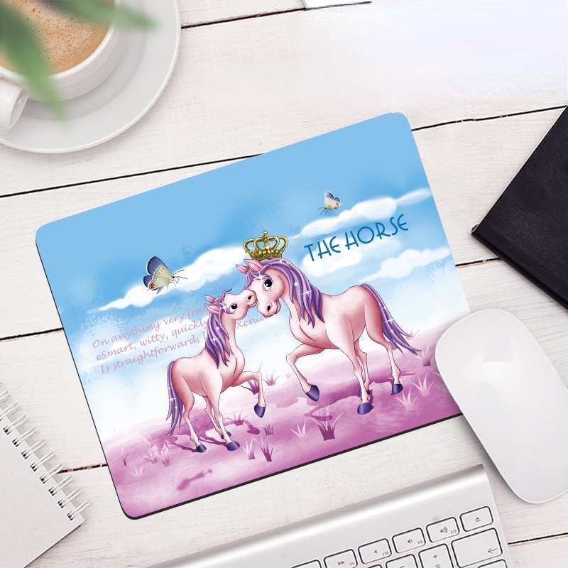 Mouse Pad Gaming Anti slip Motif Kartun Beruang Gaya Korea Untuk Pelajar Wanita