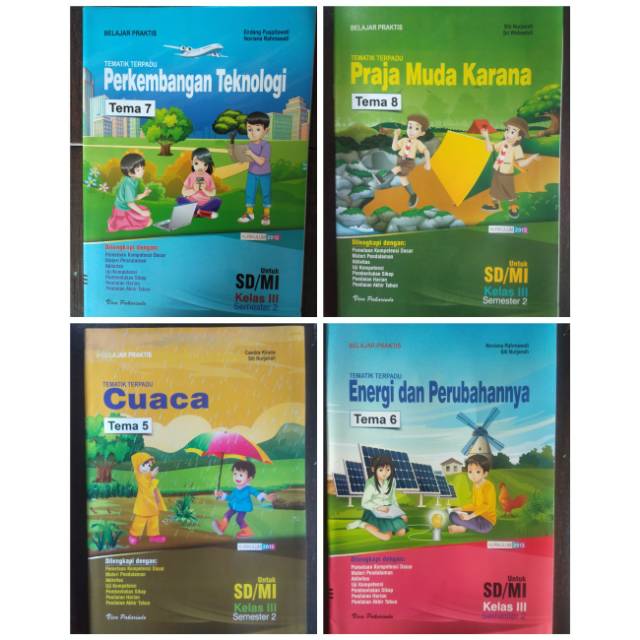 LKS Tematik kelas 3 SD terbaru Semester 2 Tema 5,6,7,8
