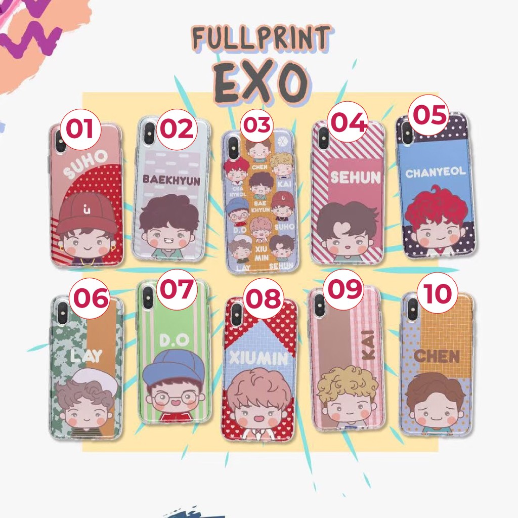 Casing Hp EXO KPOP FULLPRINT |  Custom Case Iphone, Samsung, oppo