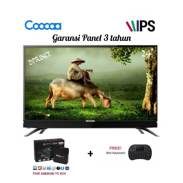 Paling Laris COOCAA 24D1A SMART ANDROID BOX MXQ PRO LED TV S- 24inch Freonk