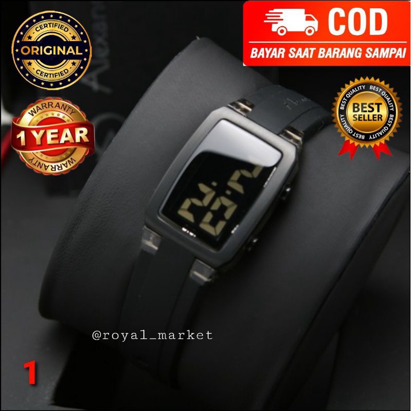 [PILIHAN WARNA LAIN DIGESER FOTONYA] ORI JAM TANGAN WANITA ALEXANDRE CHRISTIE RUBBER STRAP ARLOJI WA