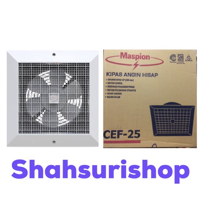 EXHAUST FAN CEILING KIPAS ANGIN HISAP MASPION CEF 25 PLAFON 10 INCH