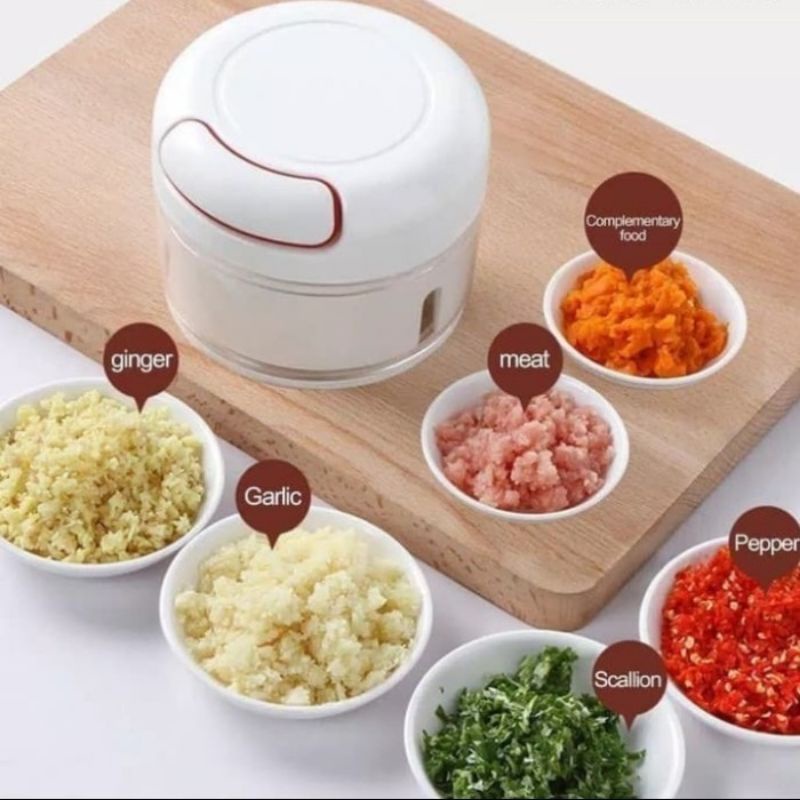 [FREE BUBLE] MINI FOOD CHOPPER / BLENDER TARIK TANGAN MANUAL / SPEEDY CHOPPER / ALAT BLENDER BAWANG