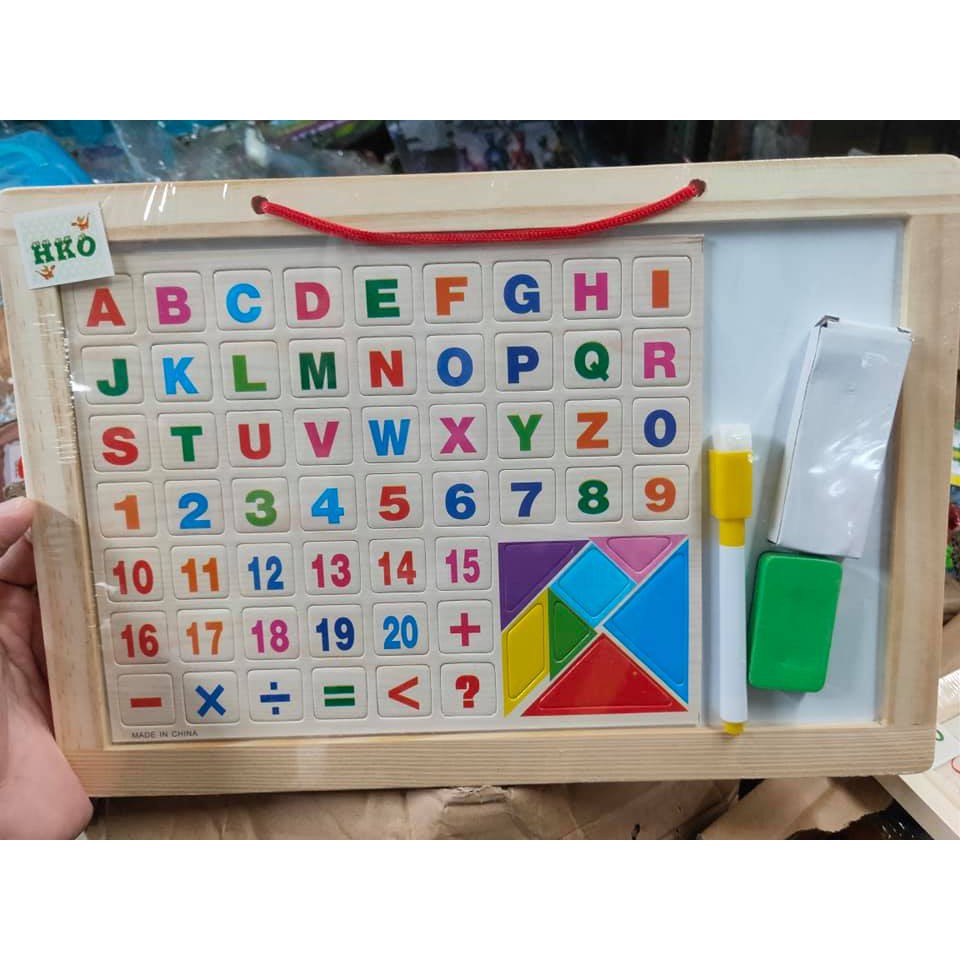 

Papan Tulis Magnet ABC 2 Sisi Learning Board Magnetic Education Magnet