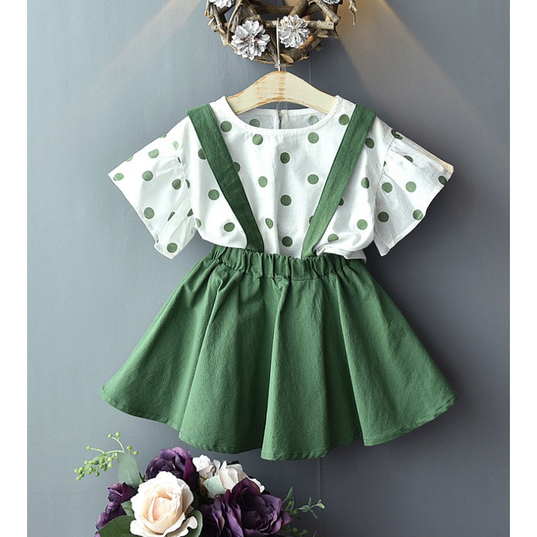 babyfit WC3 overall polkadot  baju setelan anak  perempuan 