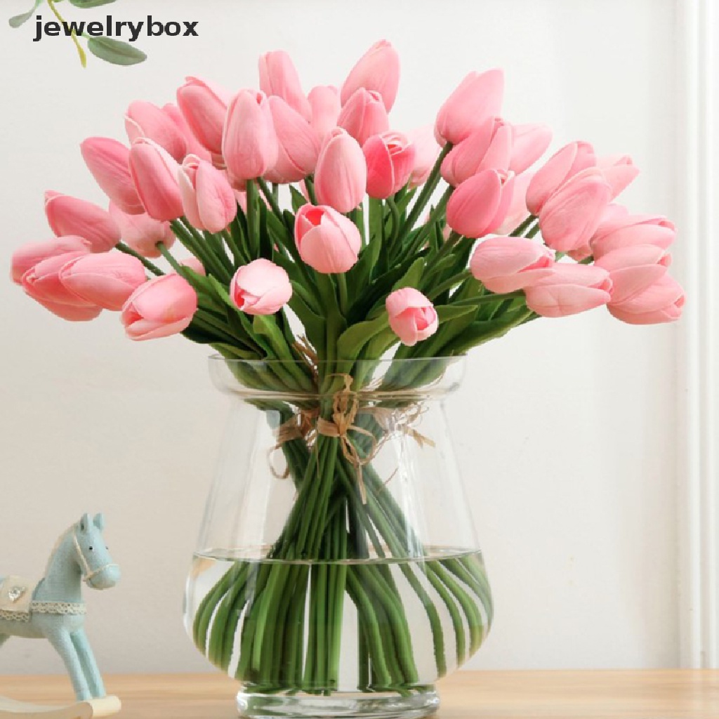 (jewelrybox) Buket Bunga Tulip Imitasi Untuk Dekorasi Rumah / Pesta Pernikahan