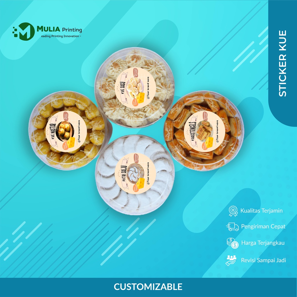 

Cetak Stiker Label Kue / Sticker Bahan Chromo - MULIA PRINTING