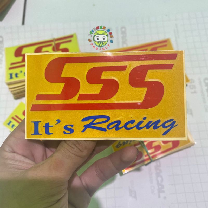 Sticker sss racing stiker motor sss cutting sticker ready stock semua produk stickerbae