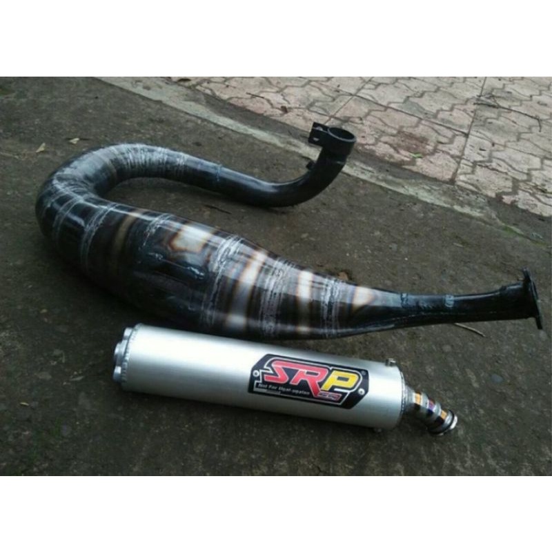 Knalpot Vespa SRP Kiri spek FFA/Kompetisi Slincer Alumunium