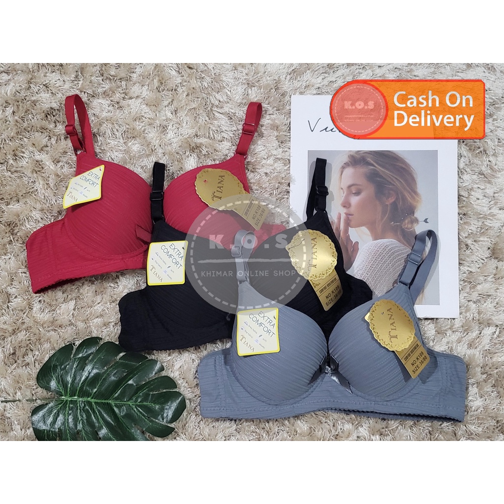 Bh Bra kawat motif salur busa size 34-40
