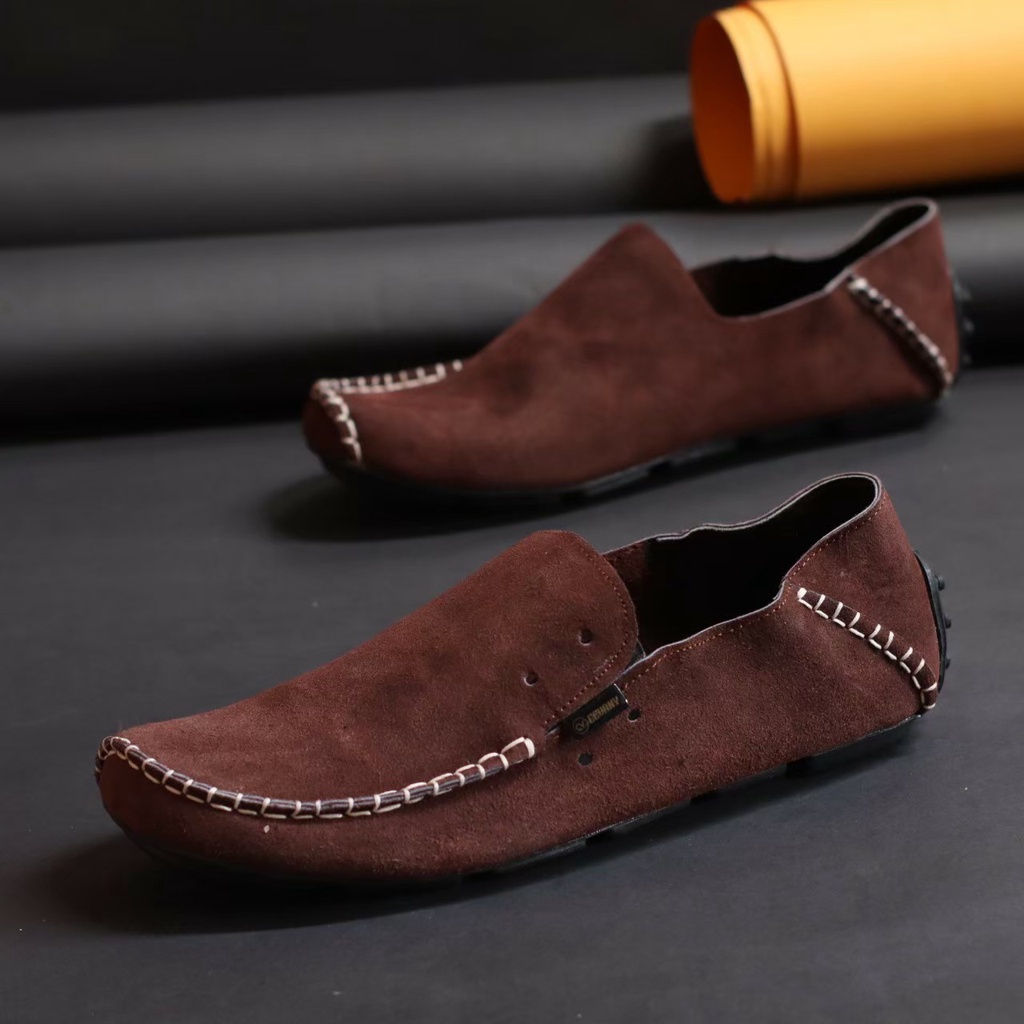 Sepatu Casual SlipOn Pria model Tebaru Cvny Moclea Original sepatu Kasual Slop Pria