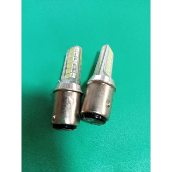 2pcs lampu stop jelly 12 mata/bohlam stop jelly 12 mata cahaya putih buat mobil 12volt