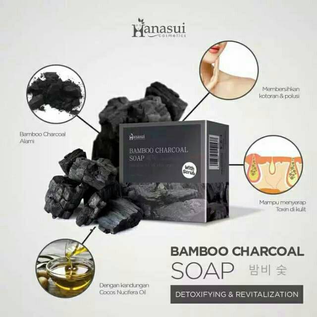[Bamboo Charcoal] Hanasui Bamboo Charcoal / Sabun Arang BPOM