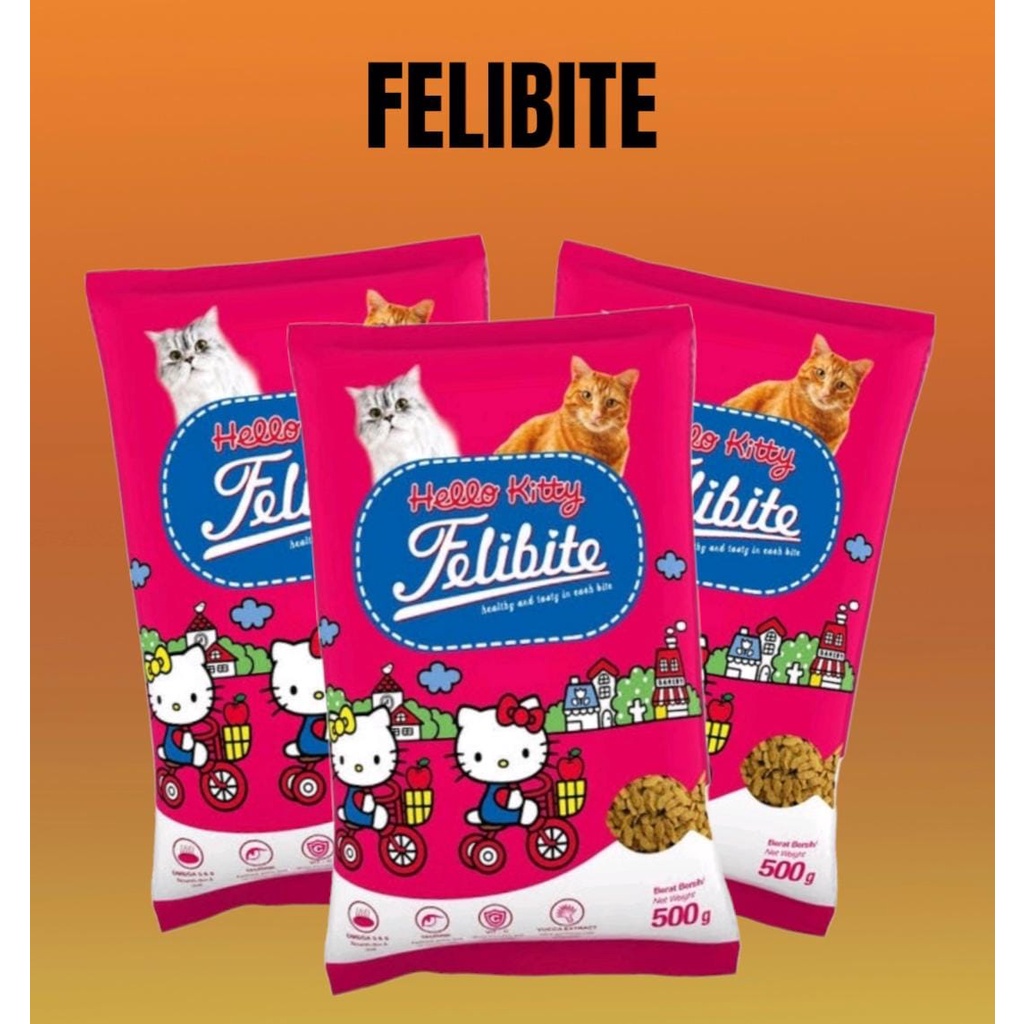 Pakan Kucing Felibite Ikan 500gram Makanan Kucing Freshpack 500Gram