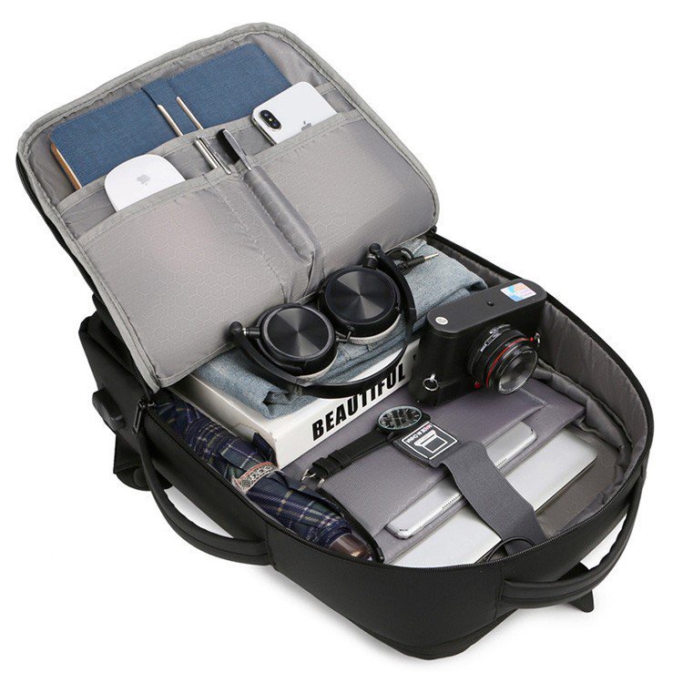 TAS PRIA/TAS RANSEL/TAS PUNGGUNG/TAS BASCKPACK/TAS LAPTOP+USB Slot+Expanding/tas murah [IMPORT]