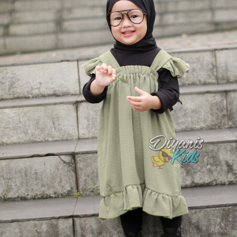 (6 bulan-7 Tahun) SABELA-Dress anak perempuan| Dress baju anak perempuan | Dress baju bayi | Gaun pesta anak bayi ori diyanis kids