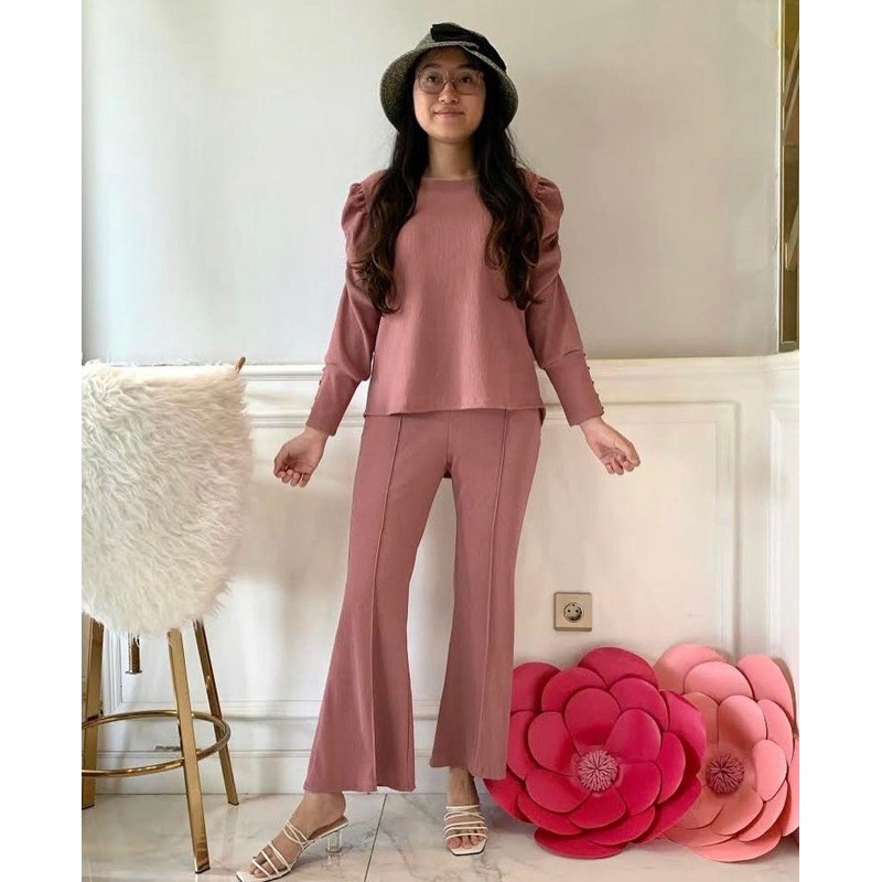 SETELAN WANITA | JESICA SET | ONE SET PREMIUM BAHAN PLEATS IMPORT | SETELAN TERMURAH