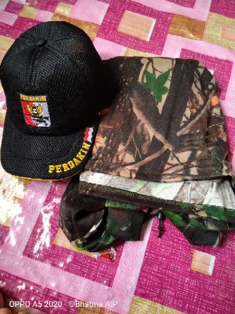 KAOS HOODIE TEBAL CAMO PERBAKIN/KAOS BERBURU/KAOS HUNTING