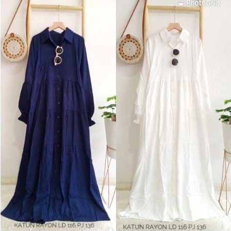 Gamis katun rayon ld 116 cm