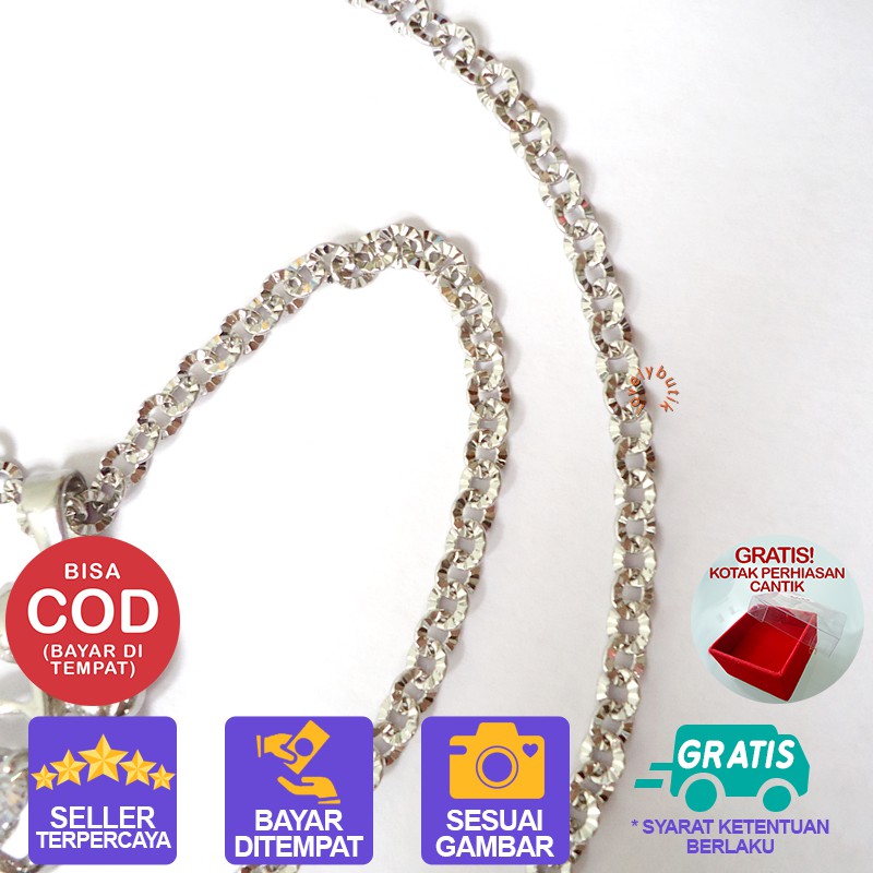 Lovelybutik Arabelle Kalung Titanium Anti Karat Kalung Wanita Titanium Bonus Kotak Perhiasan