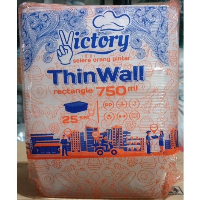THINWALL RECTANGLE 750 ML VICTORY