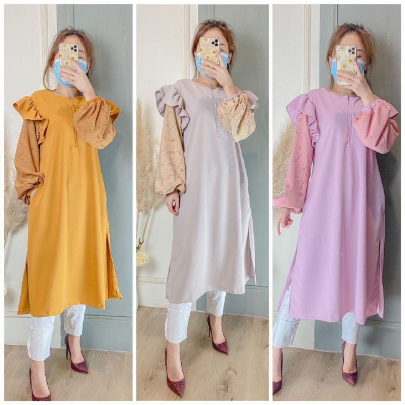 Bettina Tunik Brokat Premium