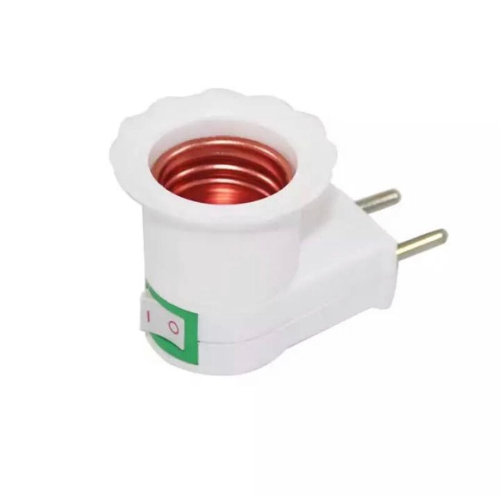 Fitting Colok + Saklar Lampu E27 Hokisun
