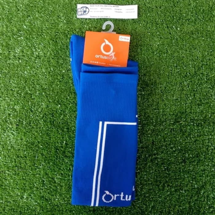 KAOS KAKI FUTSAL / BOLA ORTUSEIGHT HELIOS FB SOCKS - BLUE WHITE