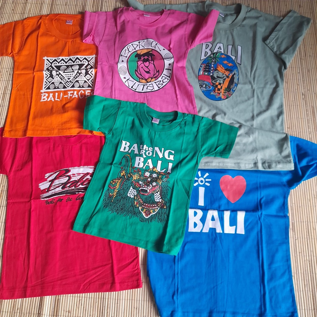 Baju kaos atasan anak cowok adem nyaman khas bali