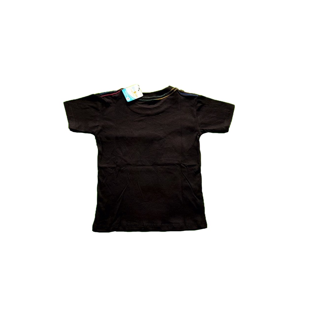 Kaos Anak (1-10 Tahun) Unisex Combed 30S / T-shirt anak Sablon Plastisol / Motif Titik Kuning-1