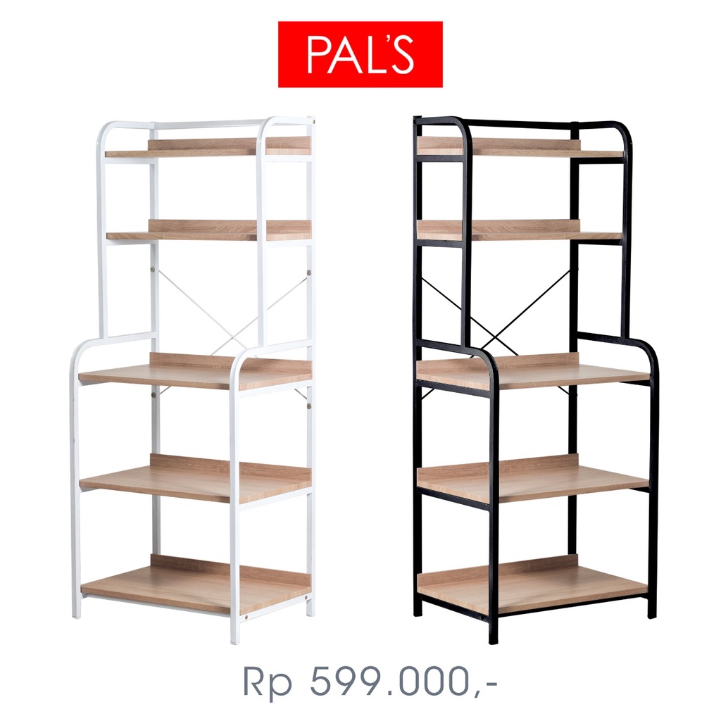 RAK DAPUR SUSUN MICROWAVE RETRO MINIMALIS