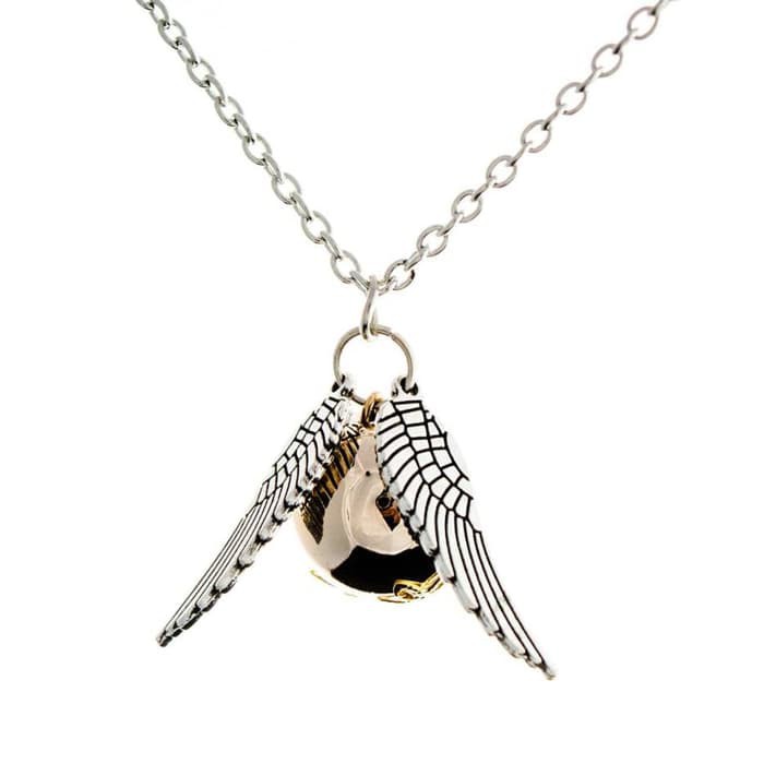 NKQU harry potter quidditch snitch necklace kalung