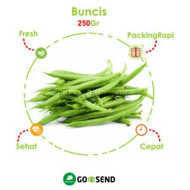 

BUNCIS SAYUR SAYURAN SEGAR 500GRAM / BEAN FRESH VEGETABLES / VEGETABLE