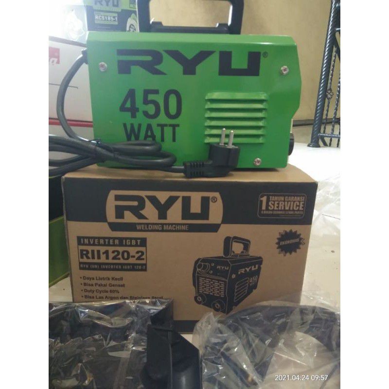Mesin Las Listrik Ryu 450watt Garansi 6bulan tekiro cooperation / Travolas/ trafo las