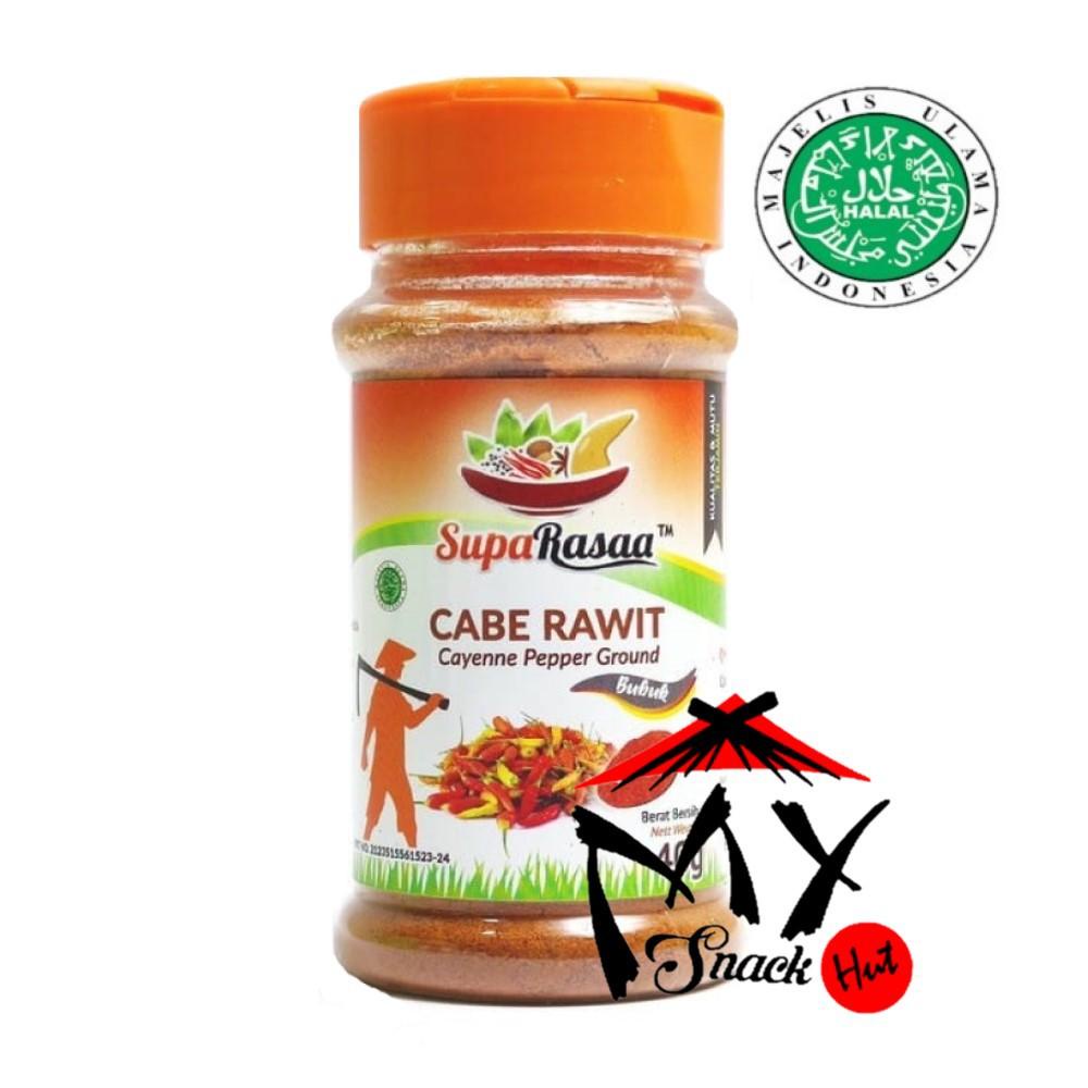 

SUPA CABE RAWIT BUBUK 40GR - SERBUK CABAI RAWIT MERAH - LOMBOK KECIL CAYENNE PEPPER POWDER HALAL MUI Berkualitas