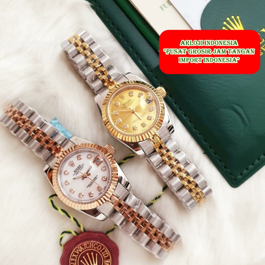New Jam Tangan Wanita ROLEX DateJust 28mm Combi 1 Garansi 1th