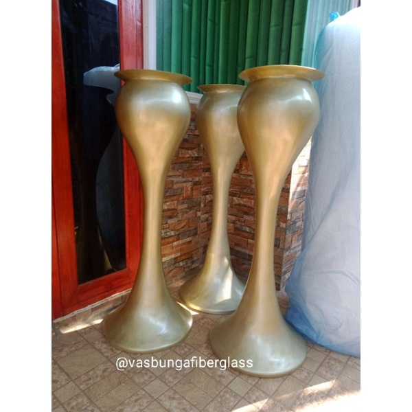 pot bunga fiber dekorasi/vasbunga plaminan